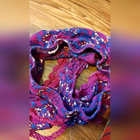 XHILARATION Multicolor Flowy Ruffle Trim Bohemian Boho Shorts Girl Size Small - Picture 4 of 8